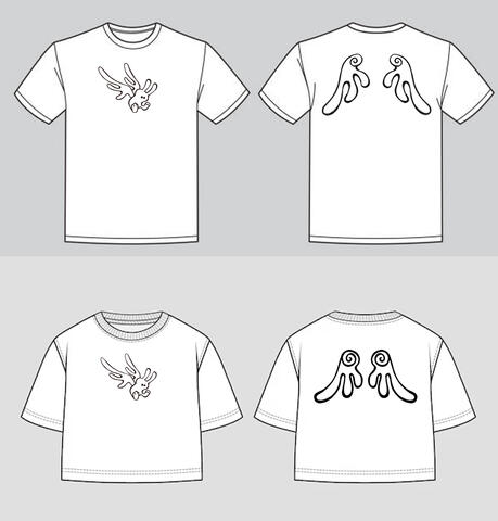 "Angel" - multi piece block print design for upcycled apparel and patches. Main artwork stamp pieces show here will be hand carved by me and stamped onto upcycled secondhand clothing. prices will vary.